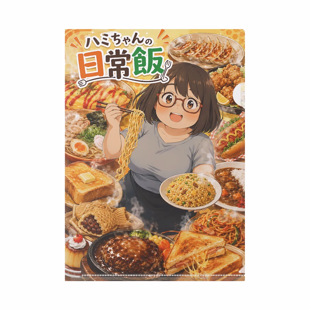 ハミちゃんの日常飯 A4クリアファイル ハミちゃん