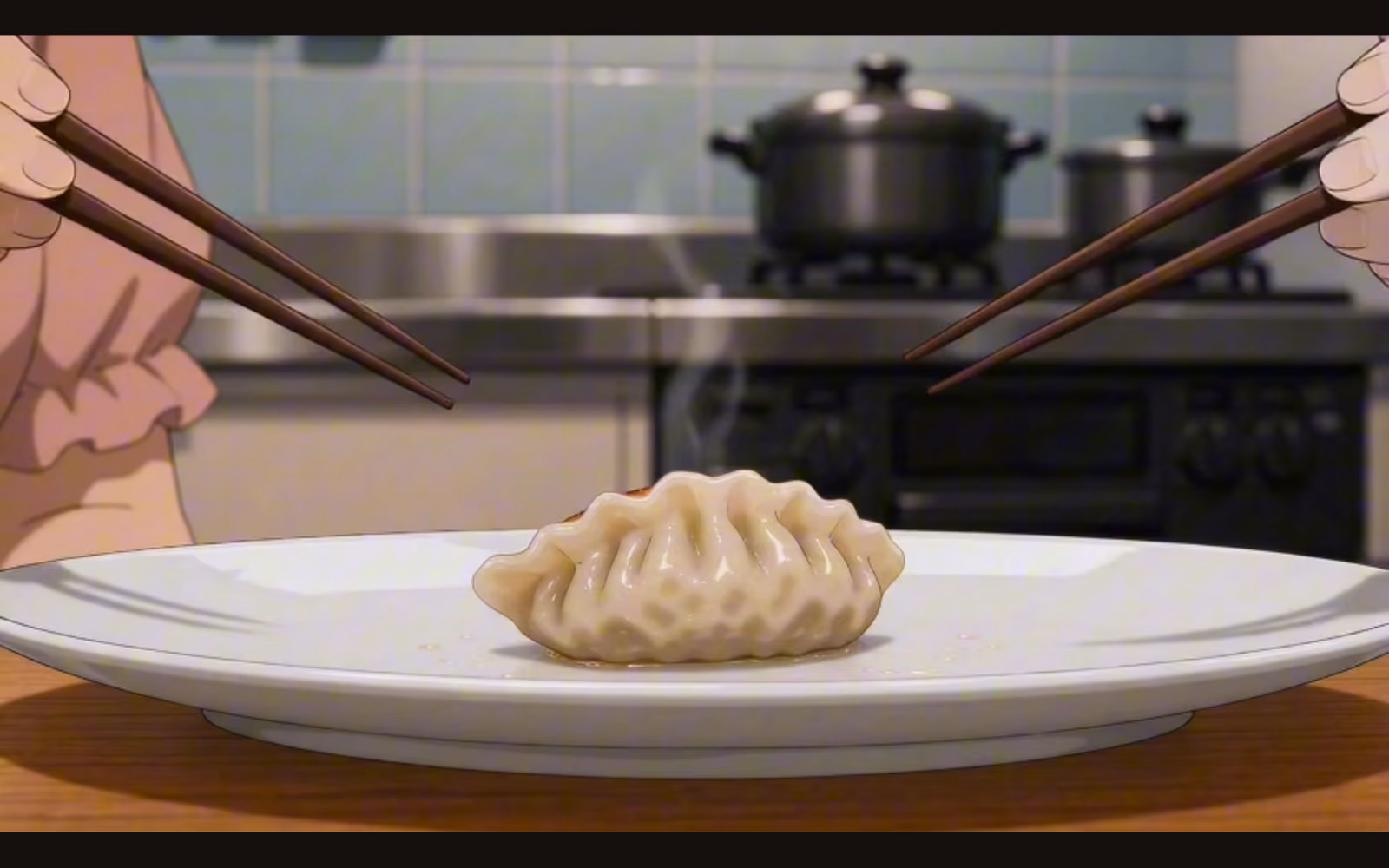 雨音の焼き餃子編のエンディングカット