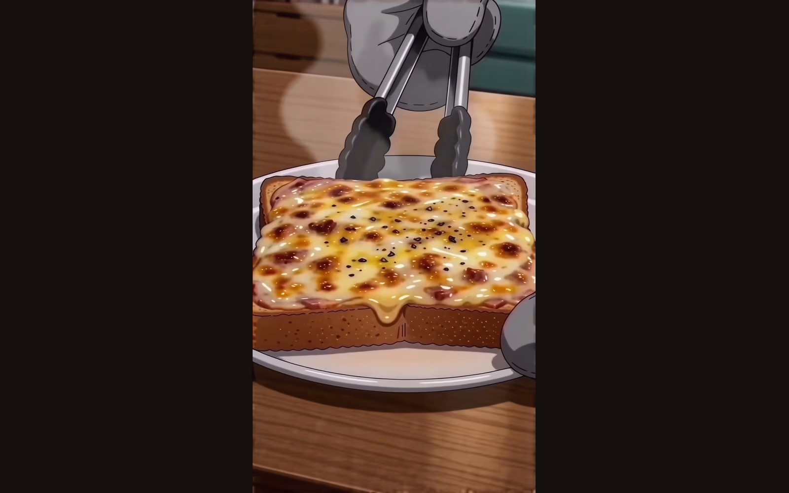 朝から罪のダブルチーズハムトーストの完成イメージ