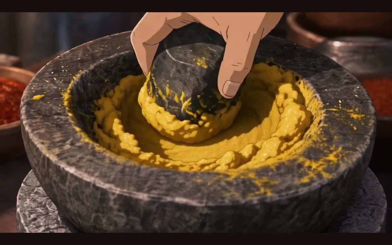 手順2「香味ペーストを作る」の本編カット