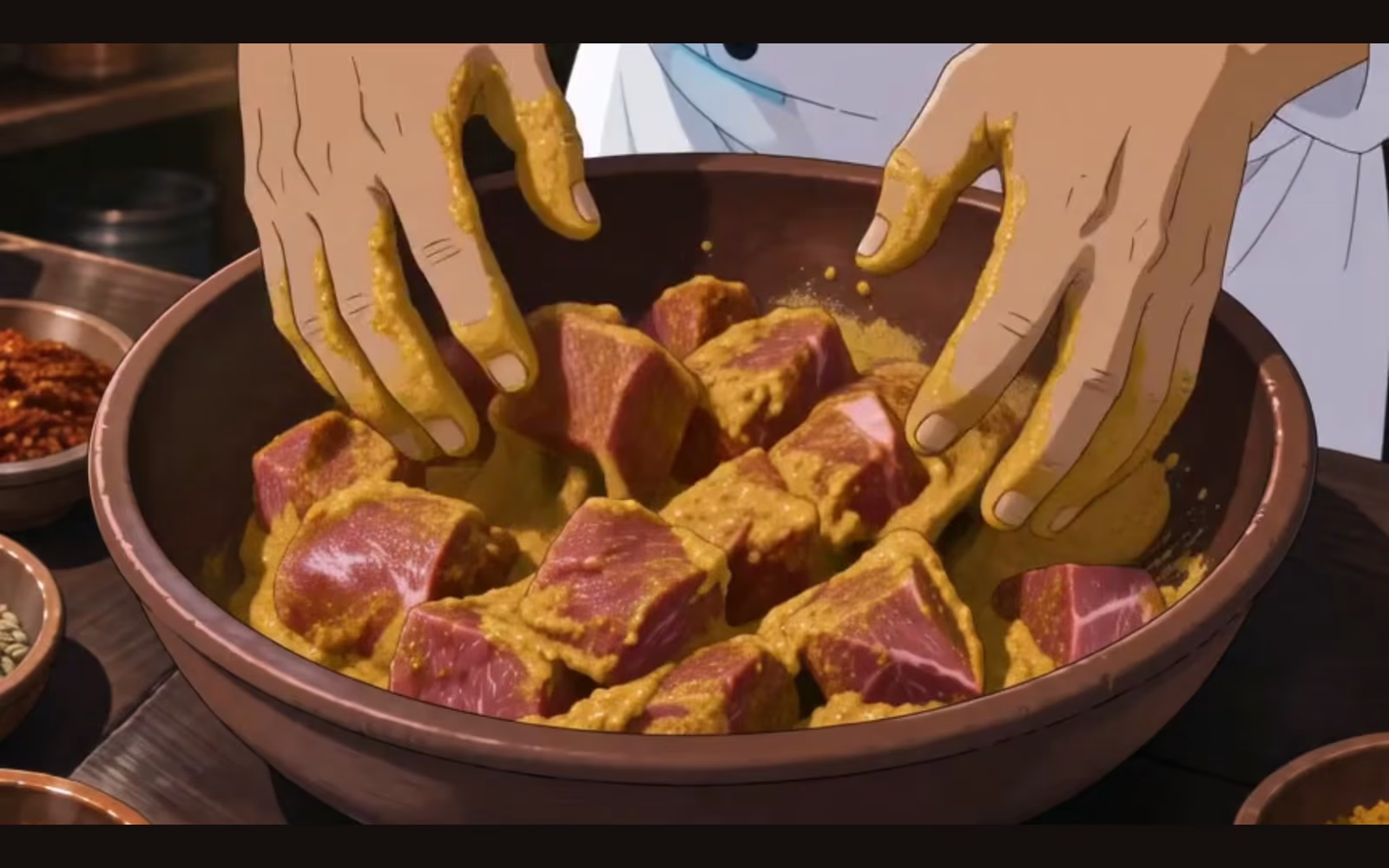 手順5「牛肉を加える」の本編カット
